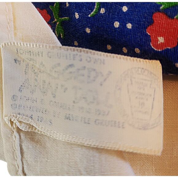 9" Vintage Raggedy Ann Dress With a White Pinafore ~ Original Outfit - Picture 6 of 6